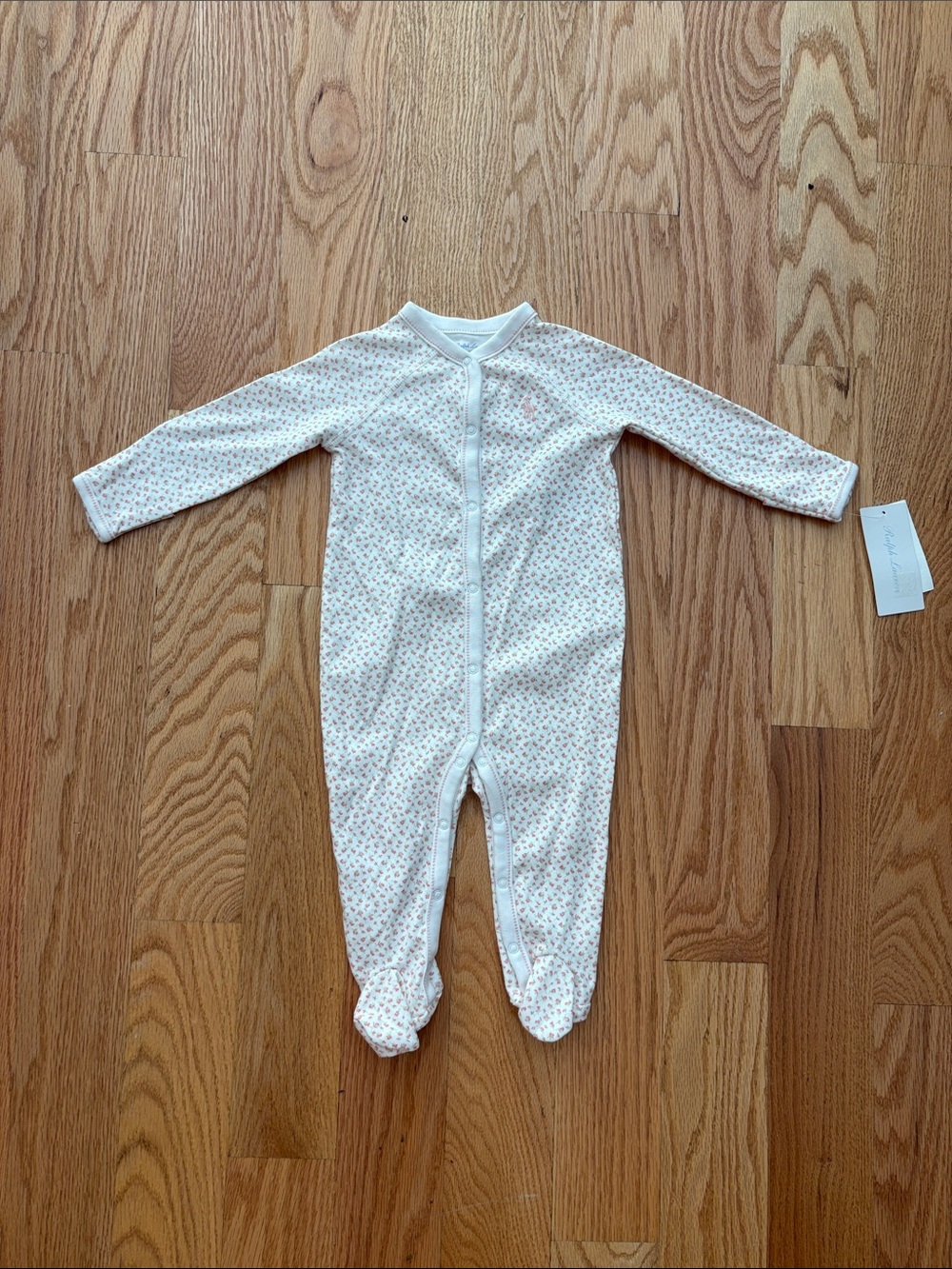 Ralph Lauren White Footed Floral One-Piece